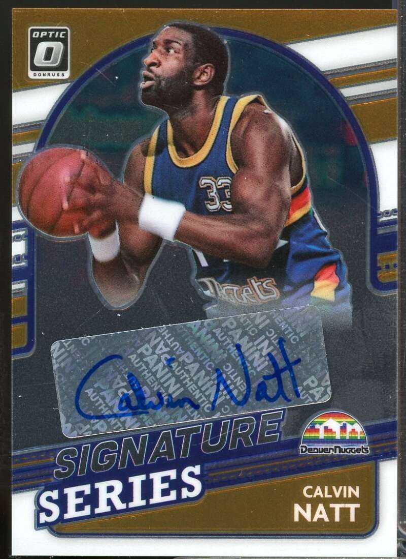 Calvin Natt Card 2021-22 Donruss Optic Signature Series Autograph #33  Image 1