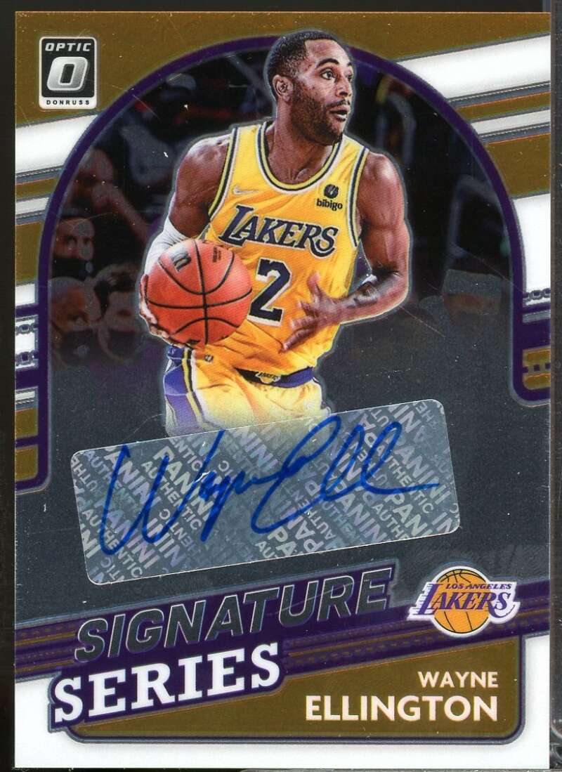 Wayne Ellington Card 2021-22 Donruss Optic Signature Series Autograph #15  Image 1