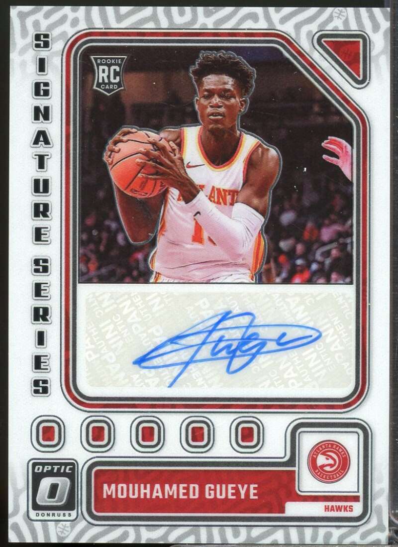 Mouhamed Gueye Rookie Card 2023-24 Donruss Optic Signature Series Autograph #25  Image 1