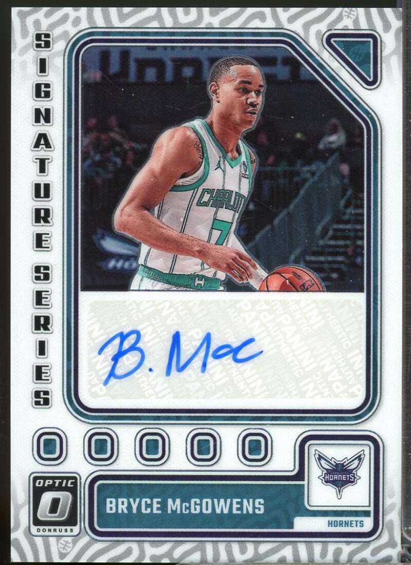Bryce McGowens Card 2023-24 Donruss Optic Signature Series Autograph #81  Image 1