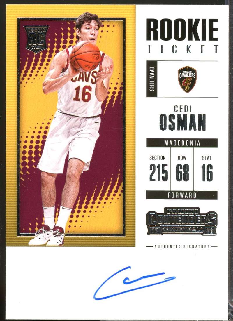 Cedi Osman 2017-18 Panini Contenders Rookie Season Ticket Retail Autographs #28  Image 1