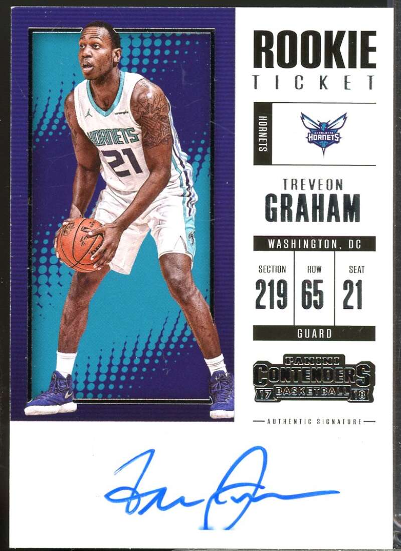 Treveon Graham 2017-18 Panini Contenders Rookie Ticket Retail Autographs #3  Image 1