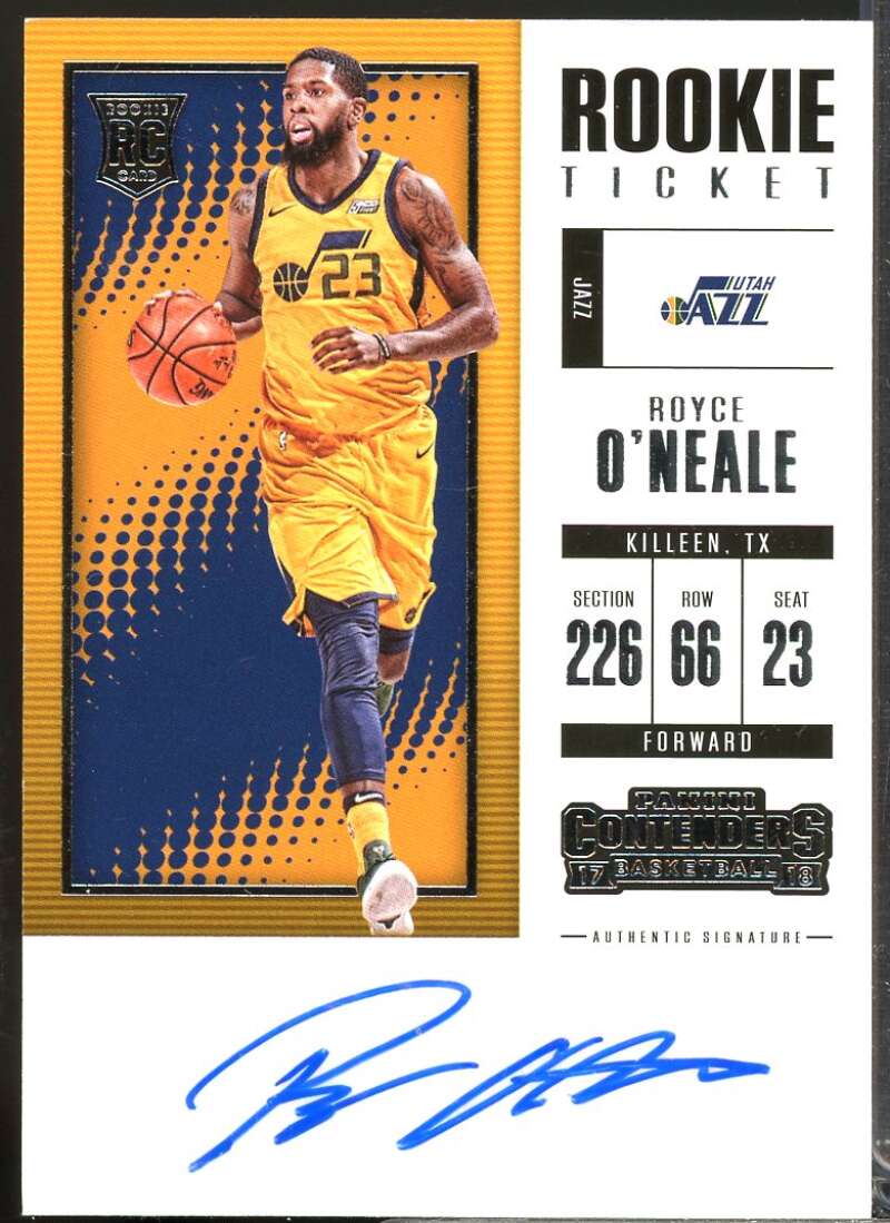 Royce O'Neale 2017-18 Panini Contenders Rookie Ticket Retail Autographs #49  Image 1