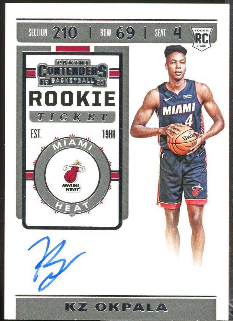 KZ Okpala Rookie Card 2019-20 Panini Contenders Autograph #121  Image 1