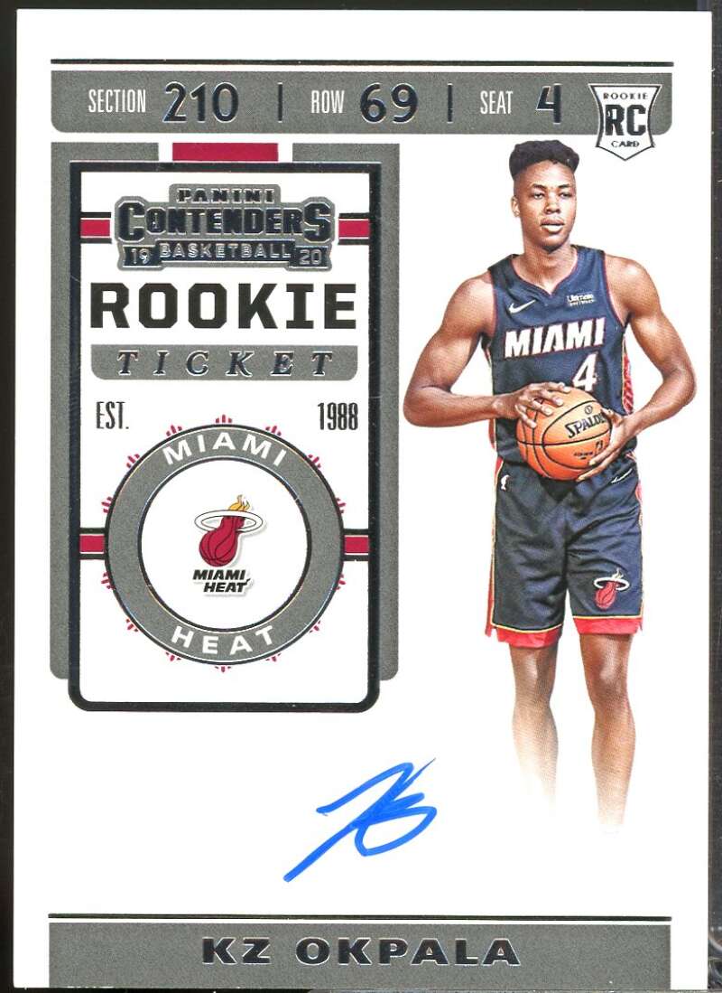 KZ Okpala Rookie Card 2019-20 Panini Contenders Autograph #121  Image 1