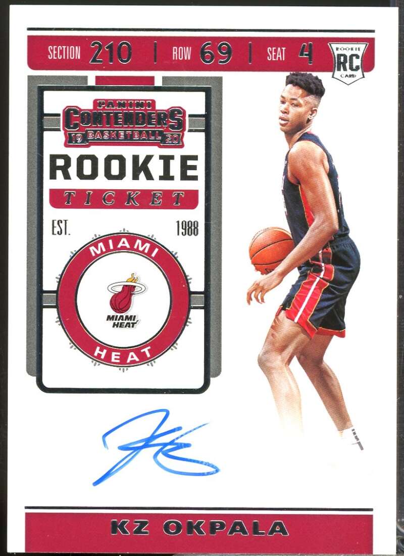 KZ Okpala 2019-20 Panini Contenders Optic Rookie Ticket Variation Auto #109  Image 1