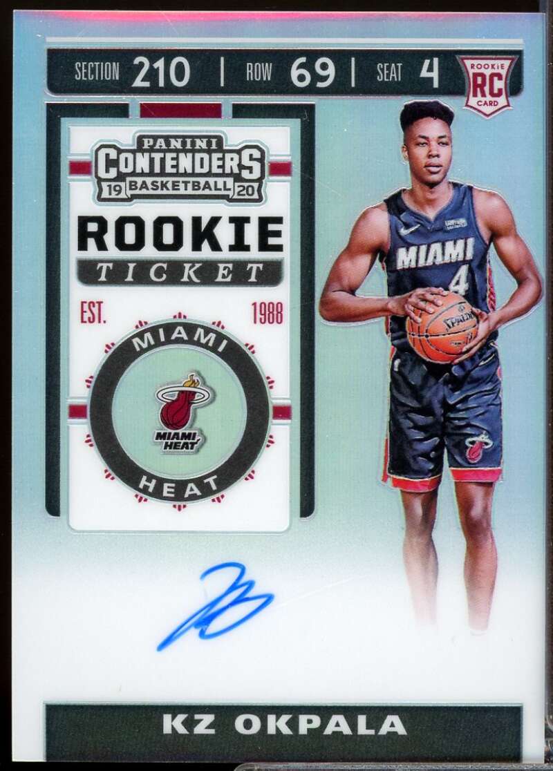 KZ Okpala Rookie Card 2019-20 Panini Contenders Autographs Premium #121  Image 1