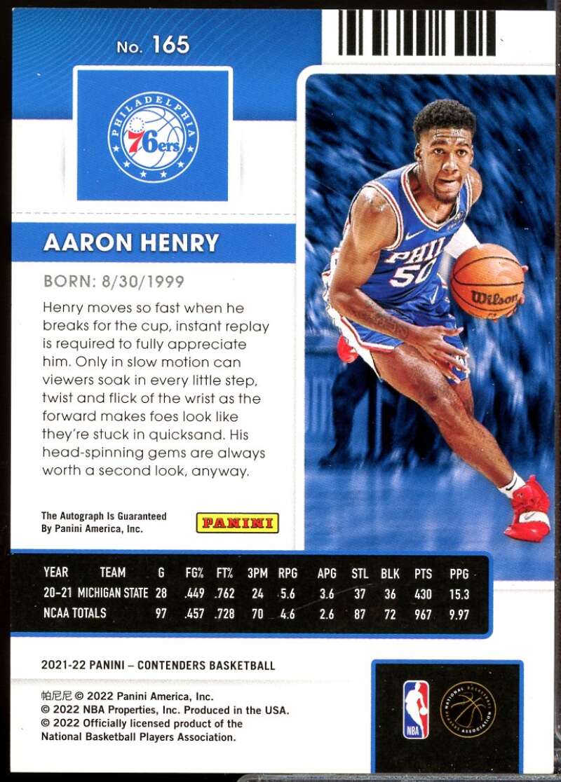 Dakota Mathias Rookie Card 2020-21 Panini Contenders Autograph #151  Image 2