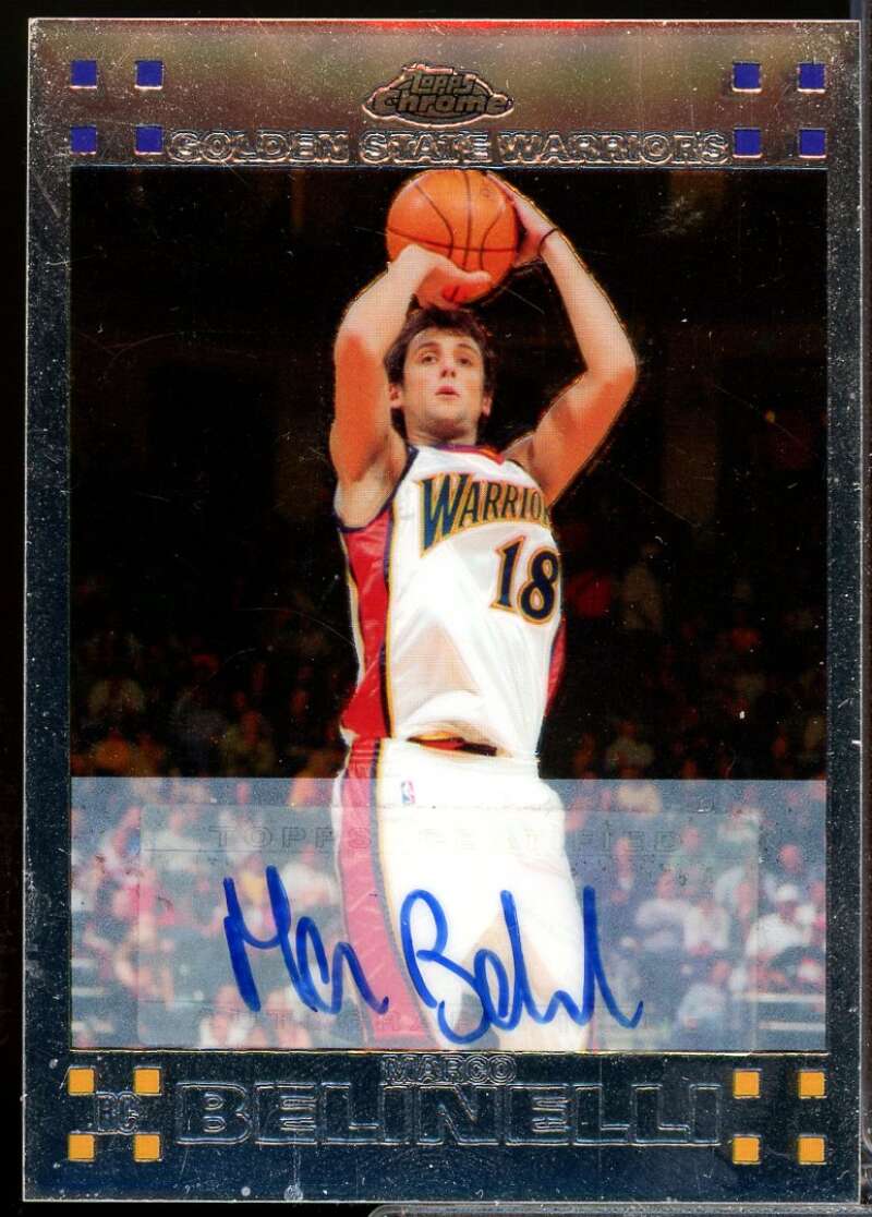 Marco Belinelli /539 Card 2007-08 Topps Chrome Rookie Autographs #133  Image 1