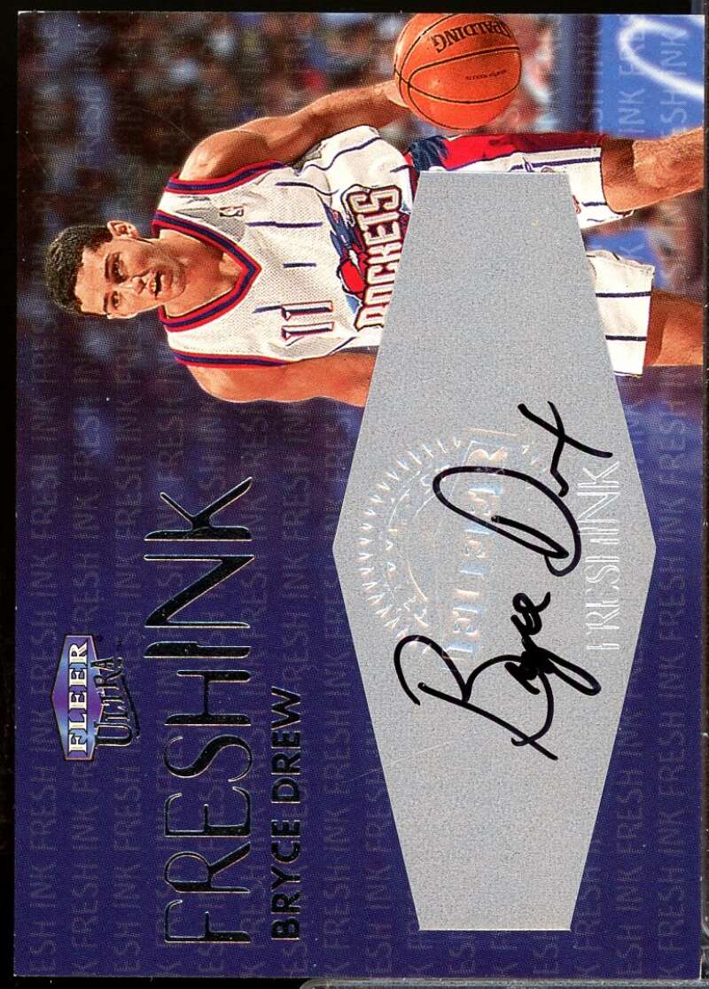 Bryce Drew Card 1999-00 Ultra Fresh Ink Autograph #14  Image 1