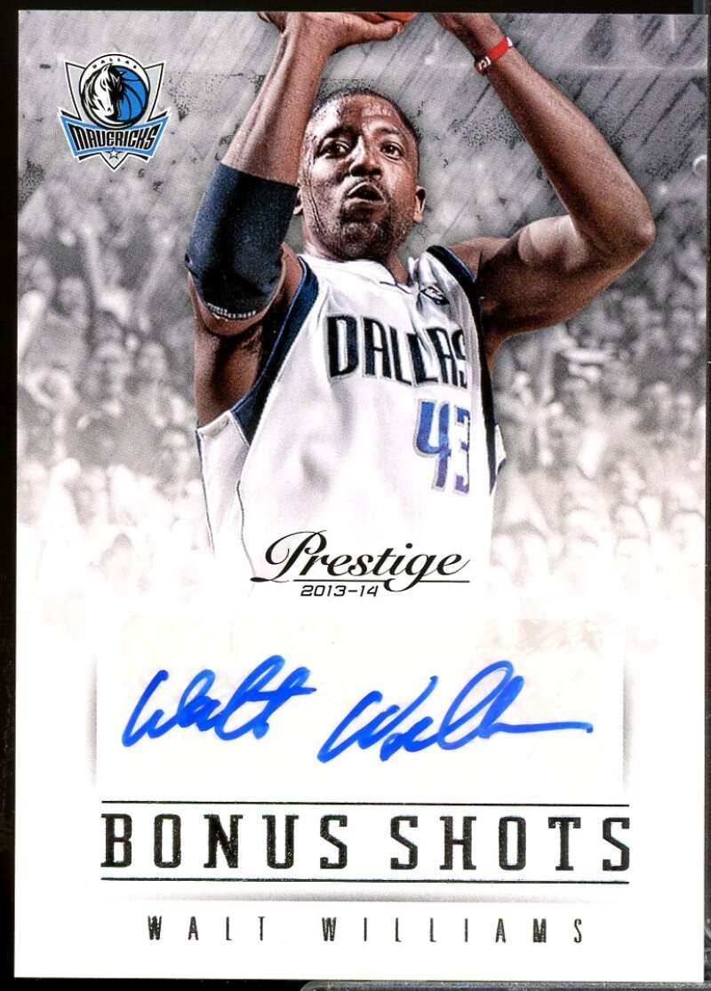 Walt Williams Card 2013-14 Prestige Bonus Shots Autographs #36  Image 1