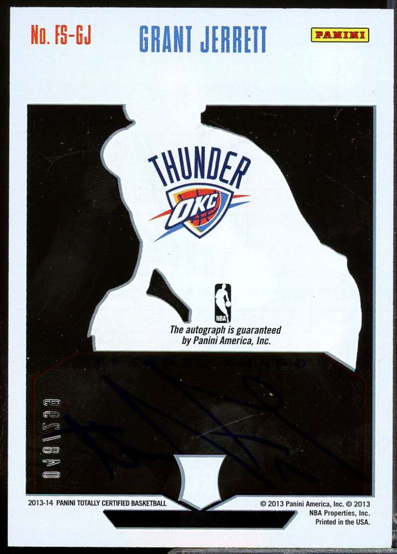 Grant Jerrett Rookie /299 2013-14 Totally Certified Future Star Autograph #FSGJ  Image 2