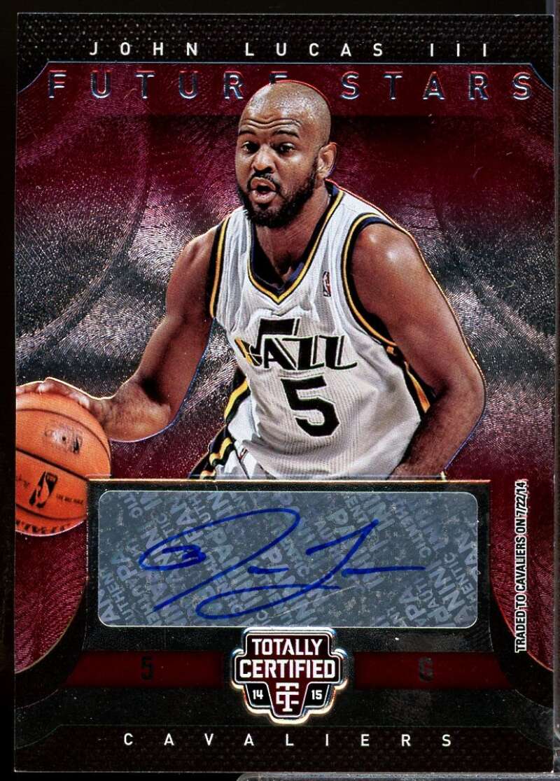 John Lucas III /99 2014-15 Totally Certified Future Stars Autograph #FSJLIII  Image 1