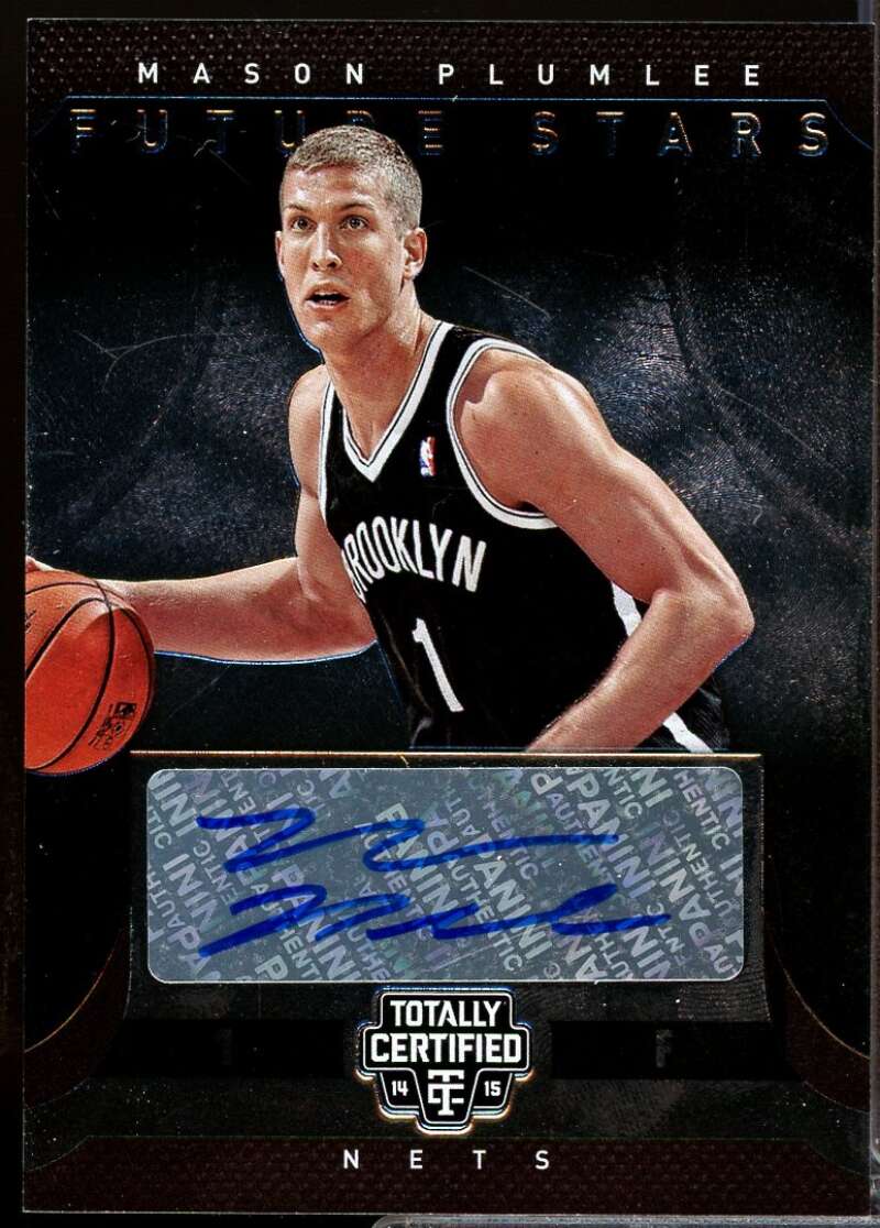 Mason Plumlee /99 Card 2014-15 Totally Certified Future Stars Autograph #FSMP  Image 1
