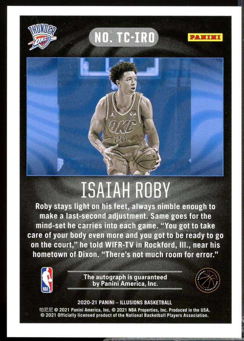 Isaiah Roby Card 2020-21 Panini Illusions Trophy Collection Autograph #46  Image 2