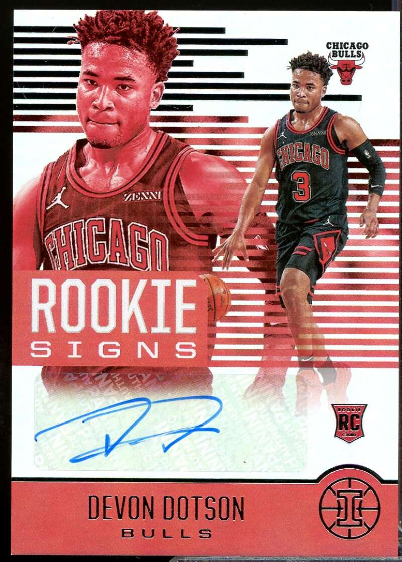 Devon Dotson Card 2020-21 Panini Illusions Rookie Signs Autograph #14  Image 1