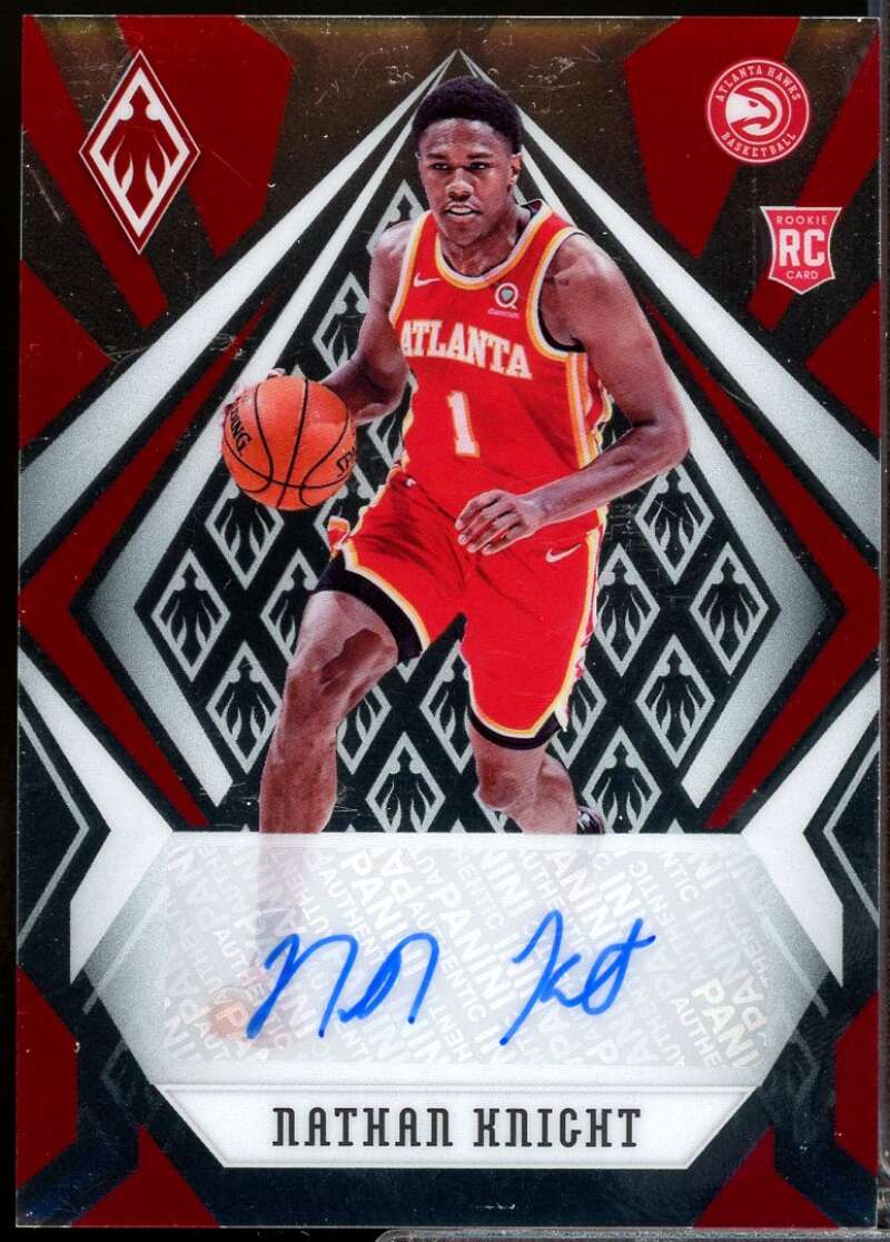 Nathan Knight /99 Card 2020-21 Panini Chronicles Phoenix Rookie Autographs #2  Image 1