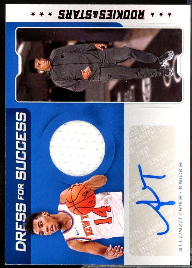 Allonzo Trier Rookie 2019-20 Chronicles Dress for Success Jersey Auto Red #19  Image 1