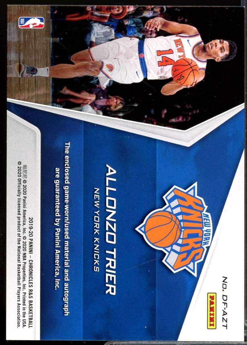 Allonzo Trier Rookie 2019-20 Chronicles Dress for Success Jersey Auto Red #19  Image 2