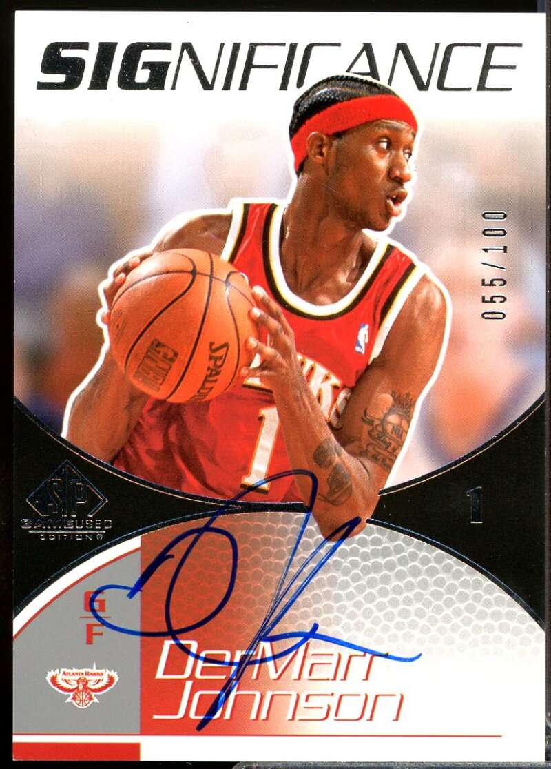 DerMarr Johnson /100 Card 2003-04 SP Game Used SIGnificance Autograph #DJ  Image 1