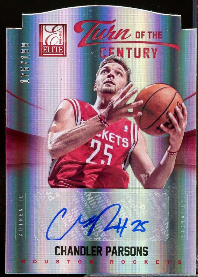 Chandler Parsons /199 Card 2012-13 Elite Turn of the Century Autographs #74  Image 1