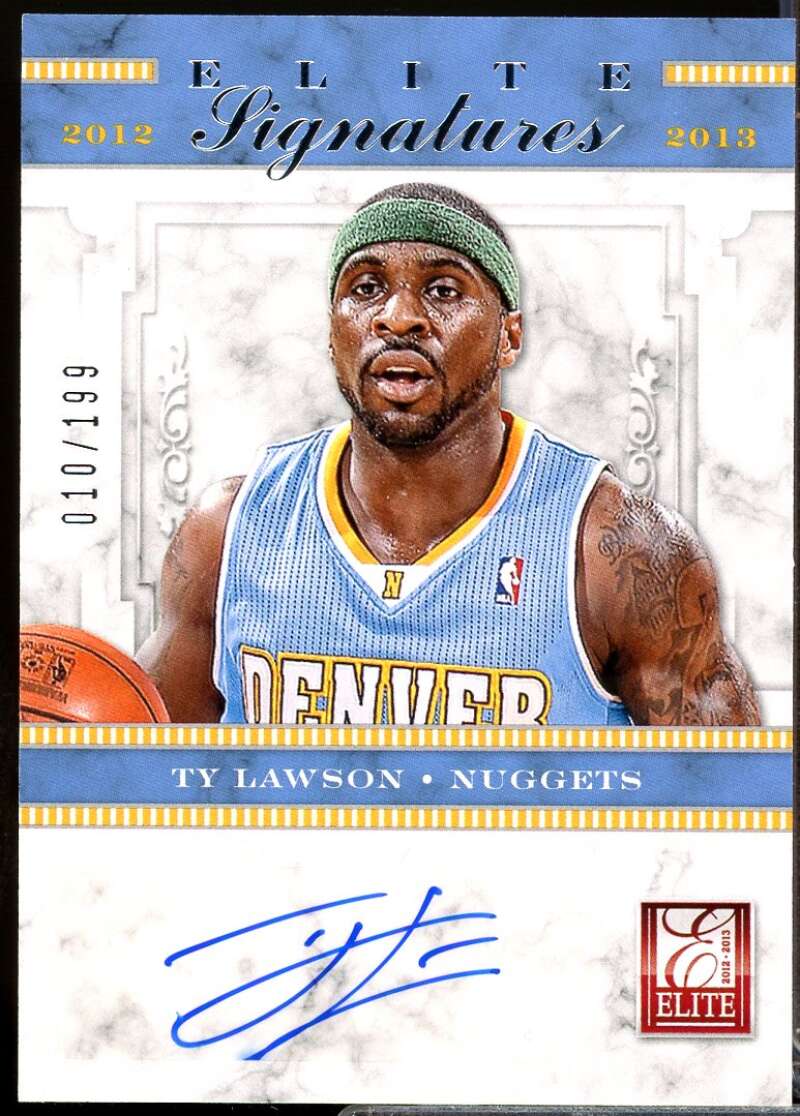 Ty Lawson /199 Card 2012-13 Elite Signatures Autograph #9  Image 1