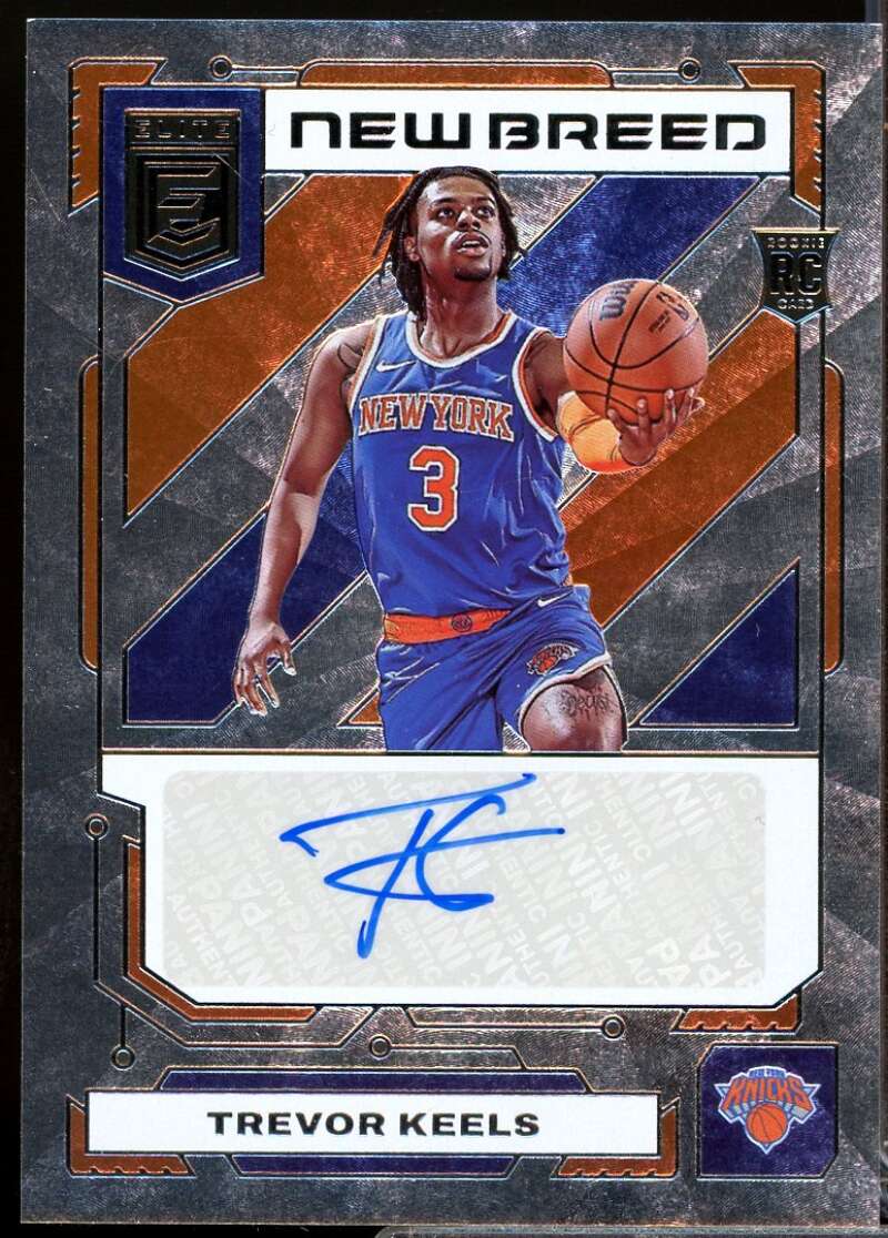 Trevor Keels Rookie Card 2022-23 Elite New Breed Autographs #50  Image 1