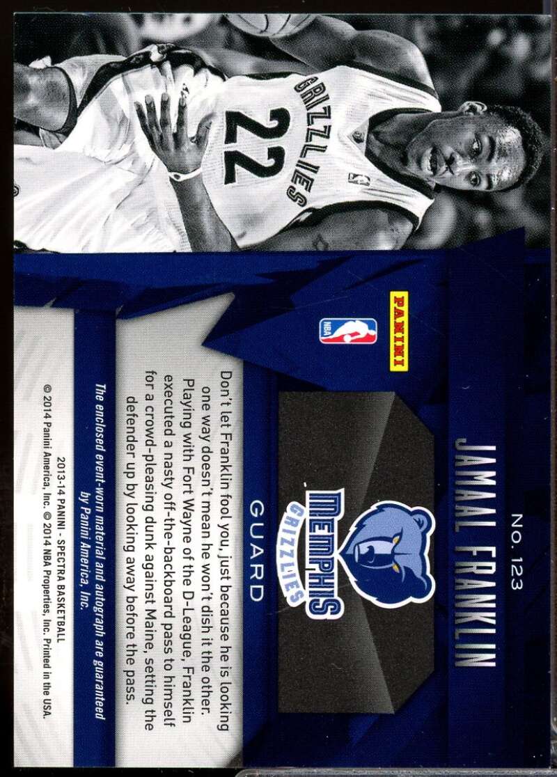 Jamaal Franklin Rookie Card 2013-14 Panini Spectra Jersey Autograph #123  Image 2