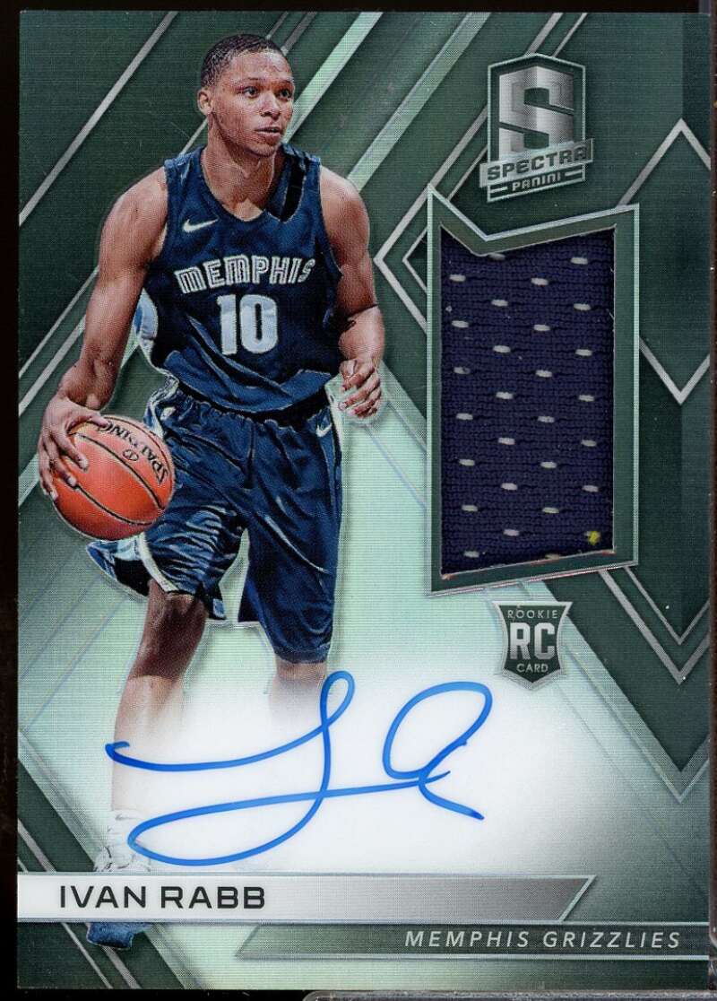 Ivan Rabb Rookie /299 Card 2017-18 Panini Spectra Jersey Autograph #123  Image 1