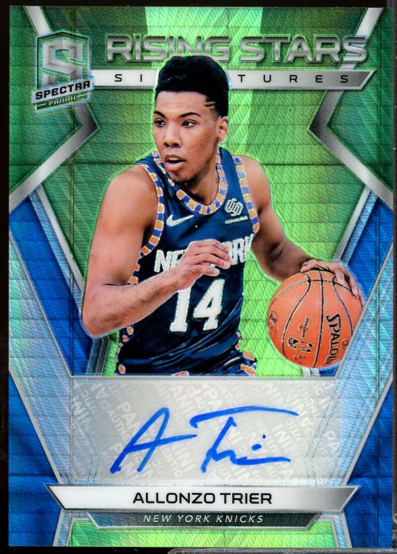 Allonzo Trier Rookie 2018-19 Spectra Rising Stars Signature Auto Neon Green #15  Image 1