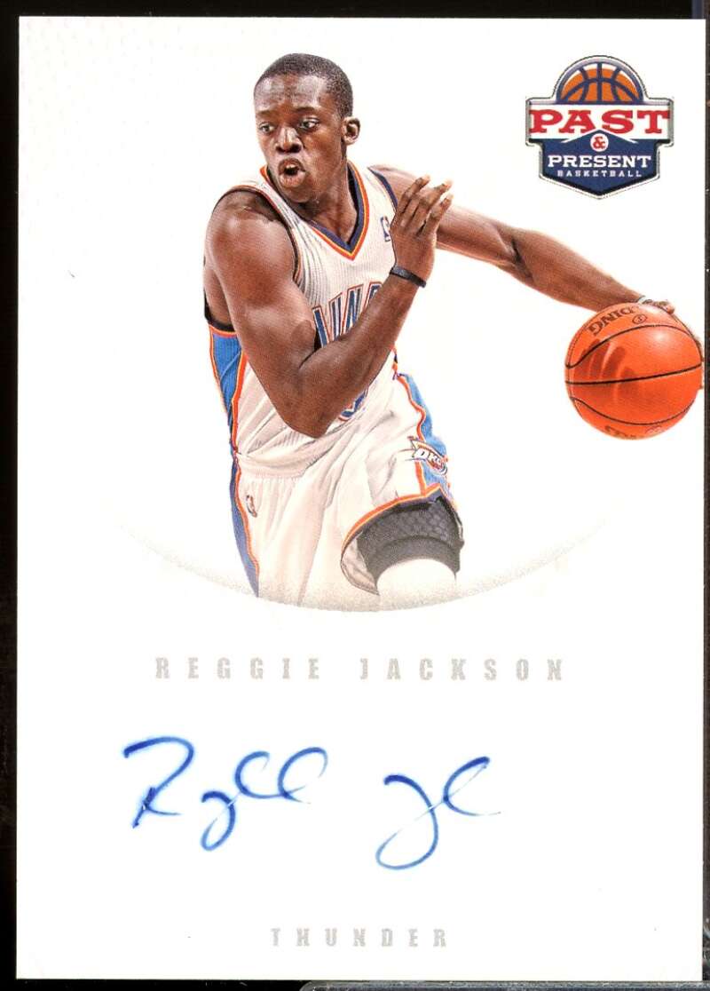 Reggie Jackson Rookie Card 2011-12 Panini Past and Present Autographs #11  Image 1