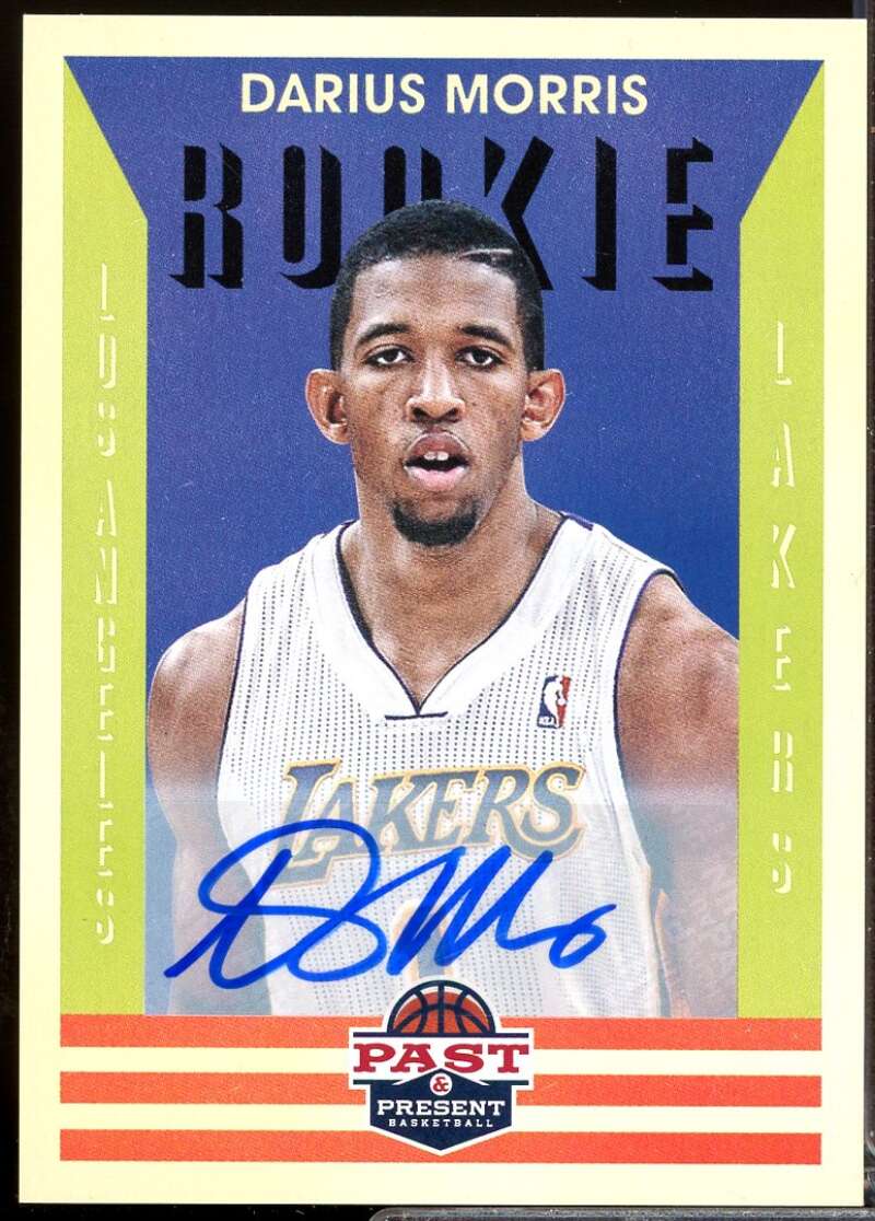 Darius Morris Rookie Card 2012-13 Panini Past and Present Autograph #189  Image 1