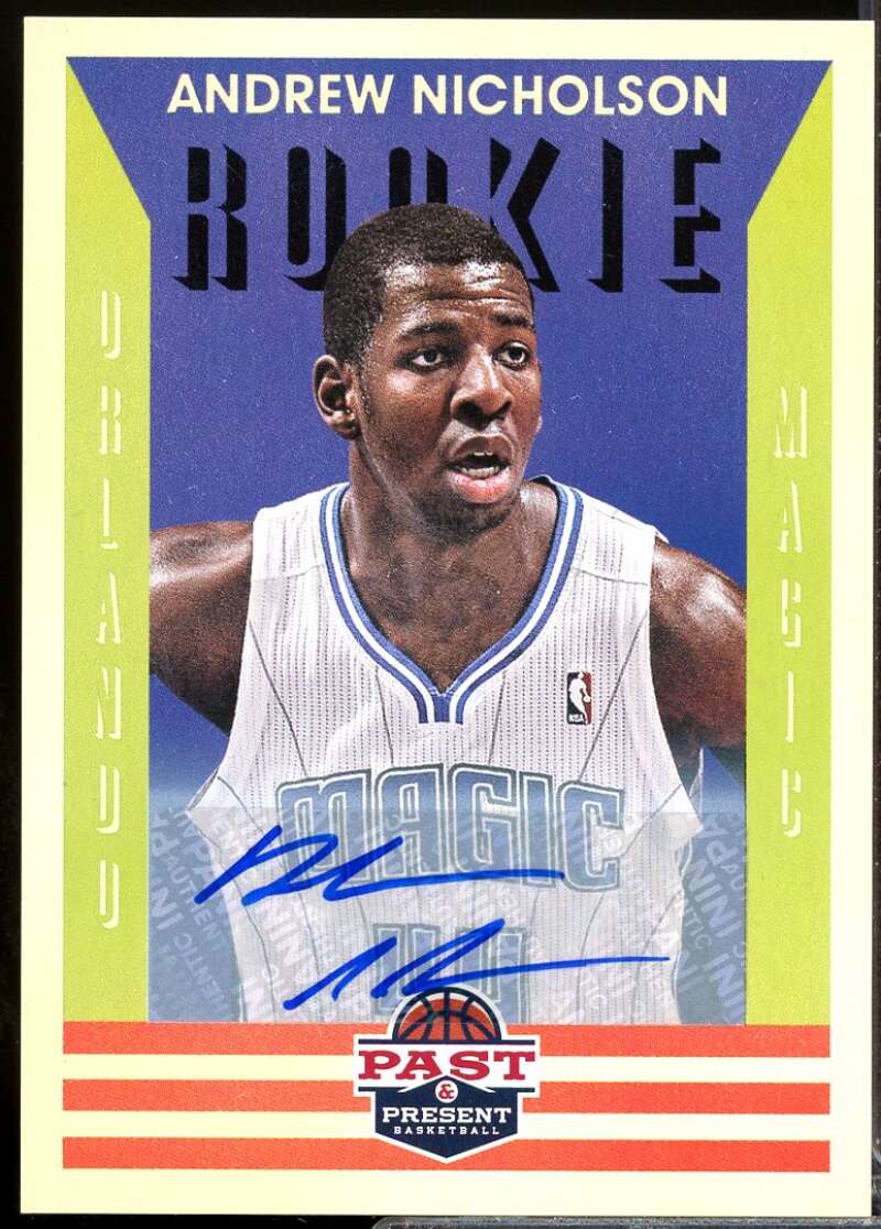 Andrew Nicholson Rookie Card 2012-13 Panini Past and Present Autograph #240  Image 1