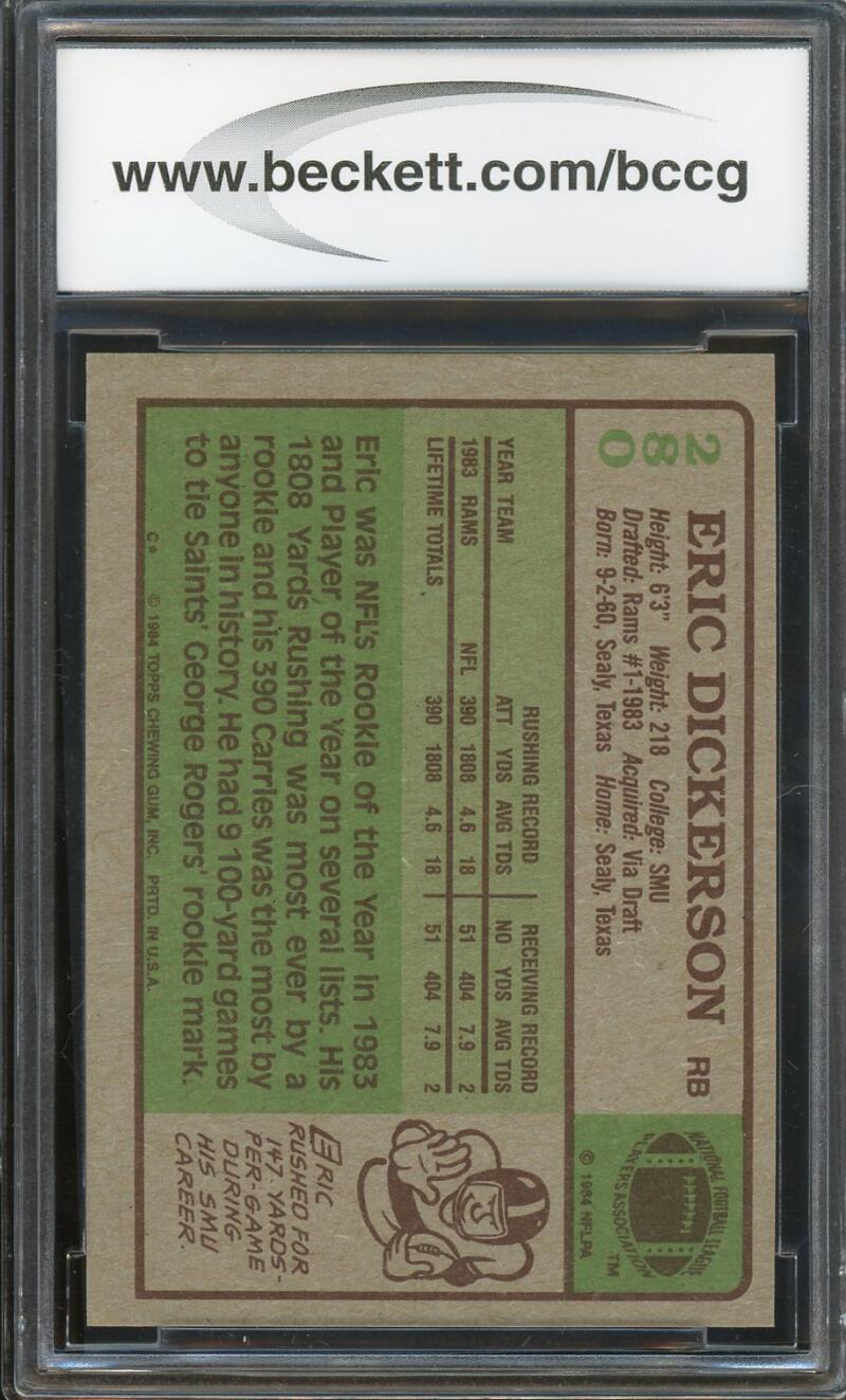 1970 Topps #59 Alan Page Rookie Card BGS BCCG 8 Excellent+ Image 2