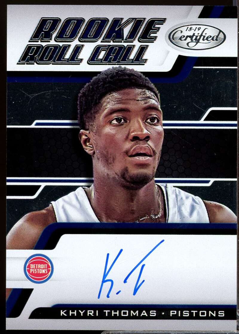 Khyri Thomas Card 2018-19 Certified Rookie Roll Call Autographs #48  Image 1