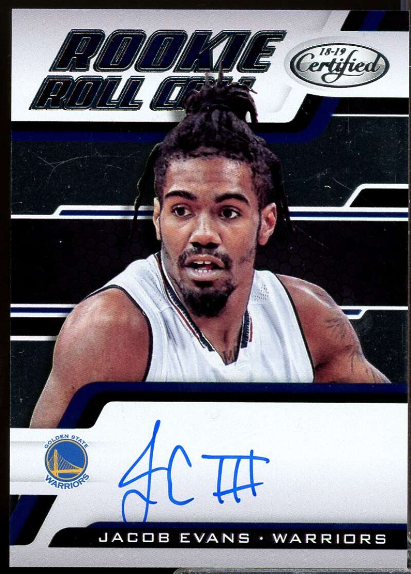 Jacob Evans III Card 2018-19 Certified Rookie Roll Call Autographs #16  Image 1