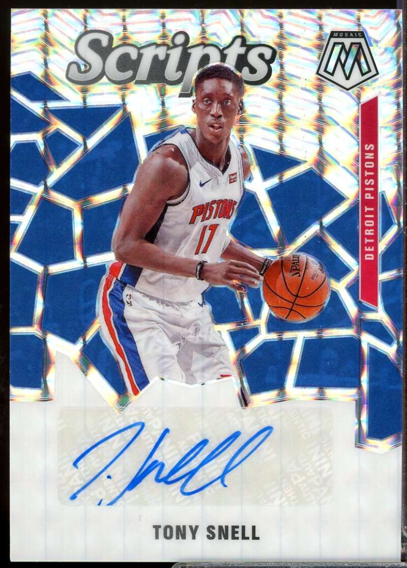 Tony Snell Card 2019-20 Panini Mosaic Scripts Autograph #27  Image 1