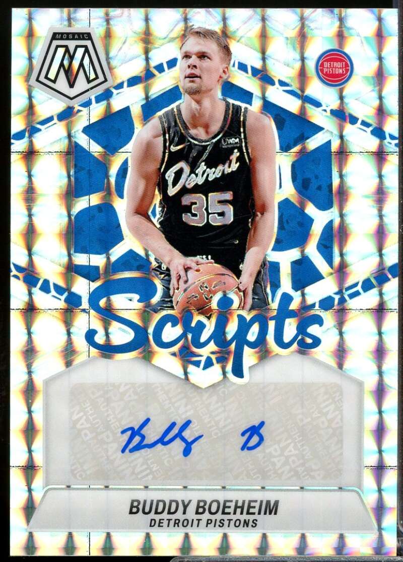 Buddy Boeheim Card 2023-24 Panini Mosaic Scripts Autograph #56  Image 1