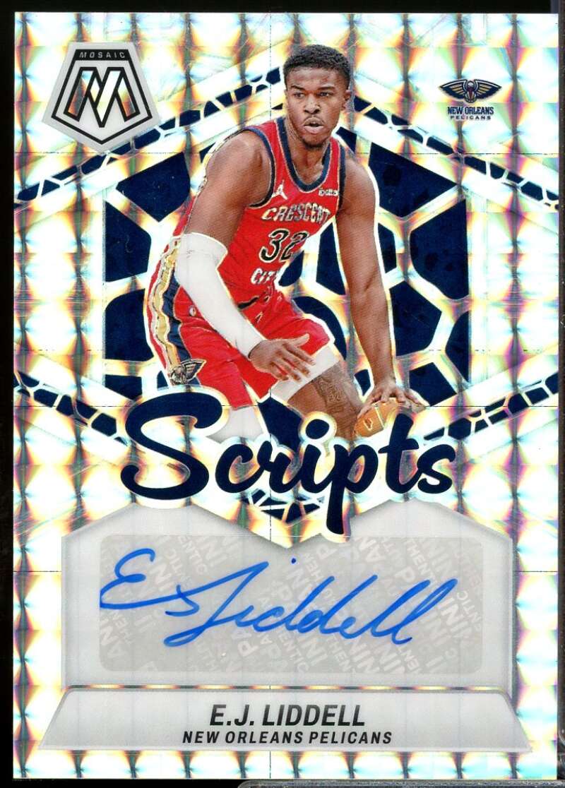 E.J. Liddell Card 2023-24 Panini Mosaic Scripts Autograph #45  Image 1