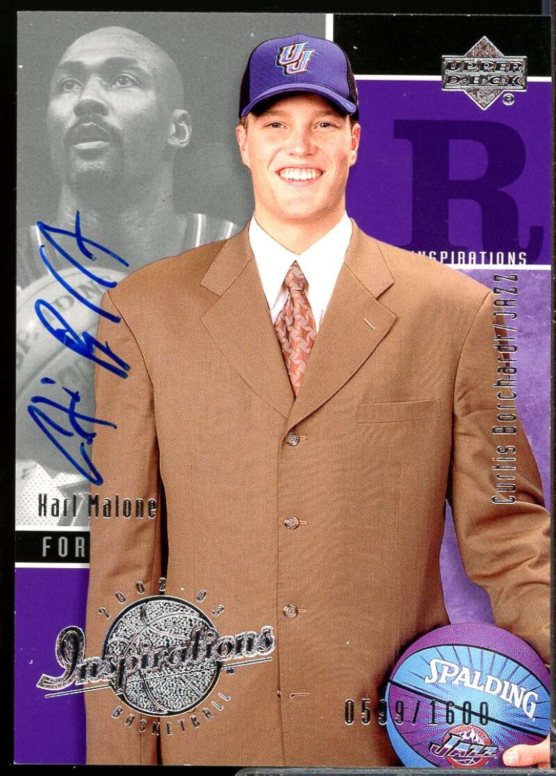 Malone Curtis Borchardt Rookie 2002-03 Upper Deck Inspirations Autograph #147  Image 1