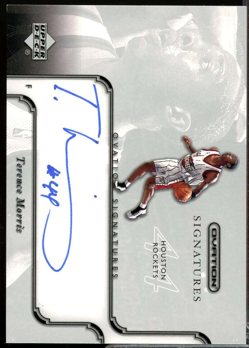 Terence Morris Card 2002-03 Upper Deck Ovation Autograph Signatures #TM  Image 1