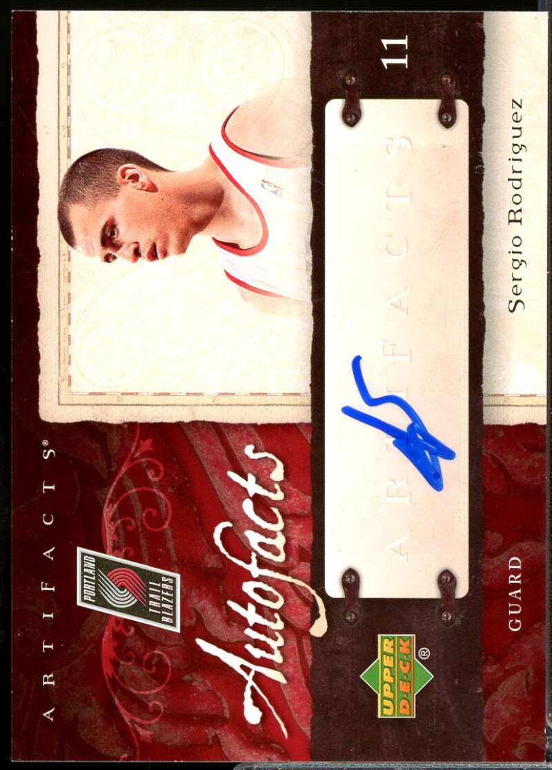 Sergio Rodriguez Card 2007-08 Upper Deck Artifacts Autofacts Autograph #AFSR  Image 1