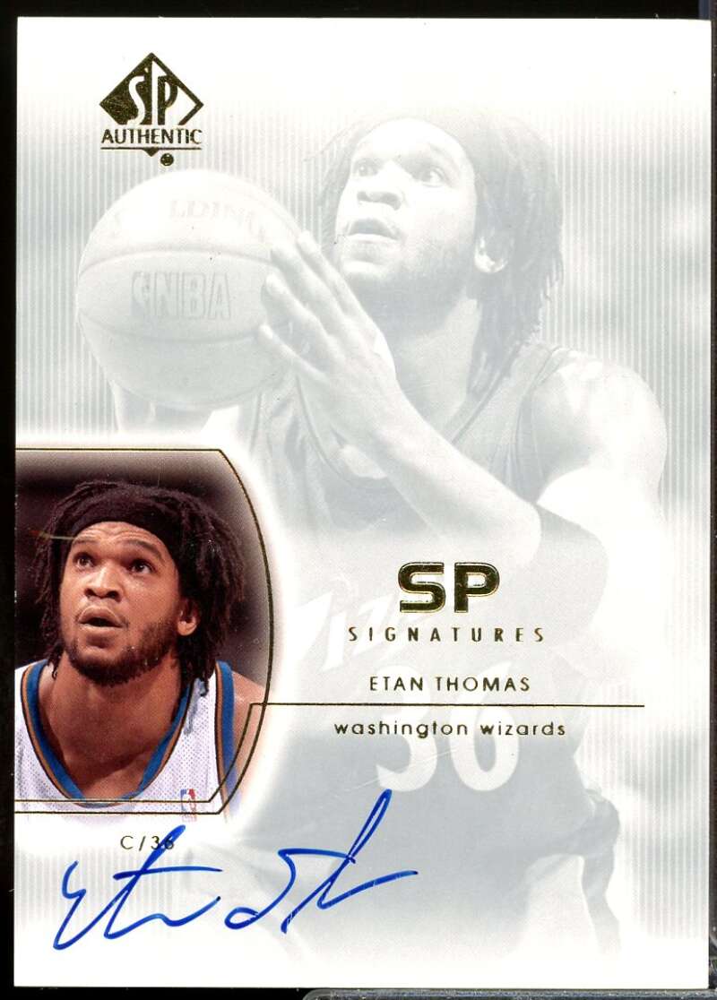 Etan Thomas Card 2002-03 SP Authentic SP Signatures Autograph #ET  Image 1