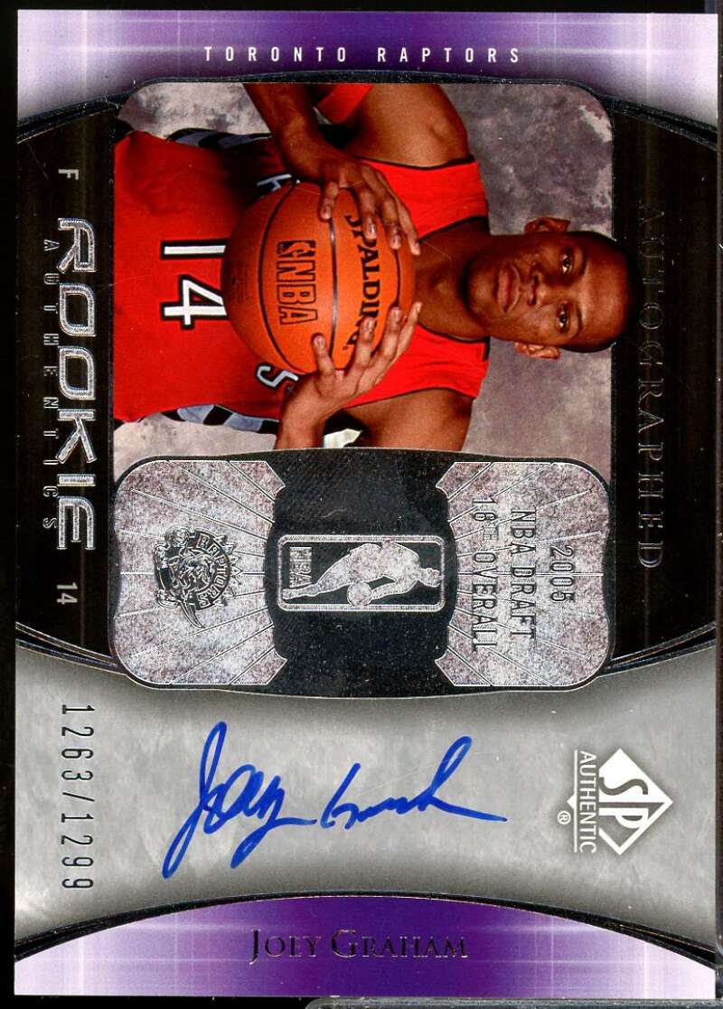 Joey Graham Rookie Card 2005-06 SP Authentic Autograph #106  Image 1