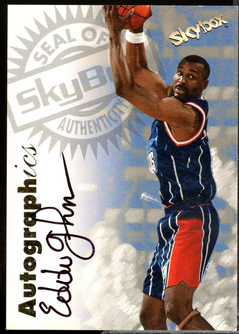 Eddie Johnson Card 1997-98 SkyBox Premium Autographics #56  Image 1
