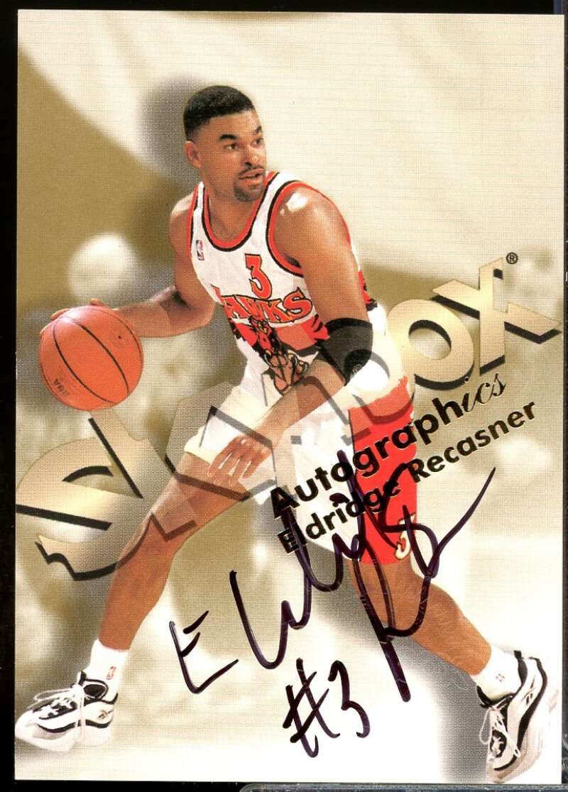 Eldridge Recasner Card 1998-99 SkyBox Premium Autographics #101  Image 1