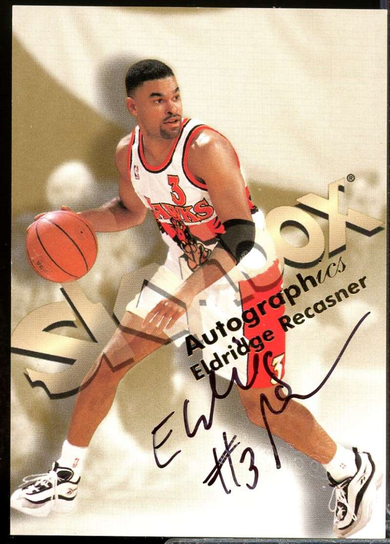 Eldridge Recasner Card 1998-99 SkyBox Premium Autographics #101  Image 1