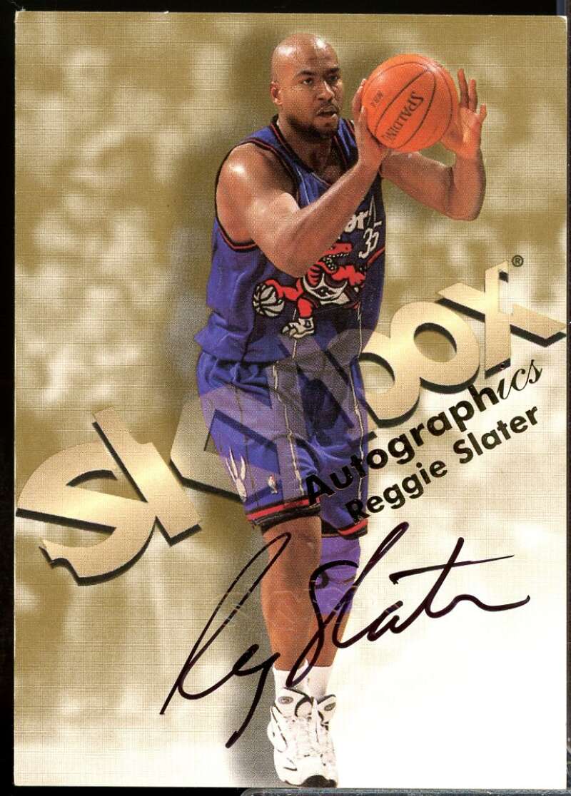 Reggie Slater Card 1998-99 SkyBox Premium Autographics #113  Image 1