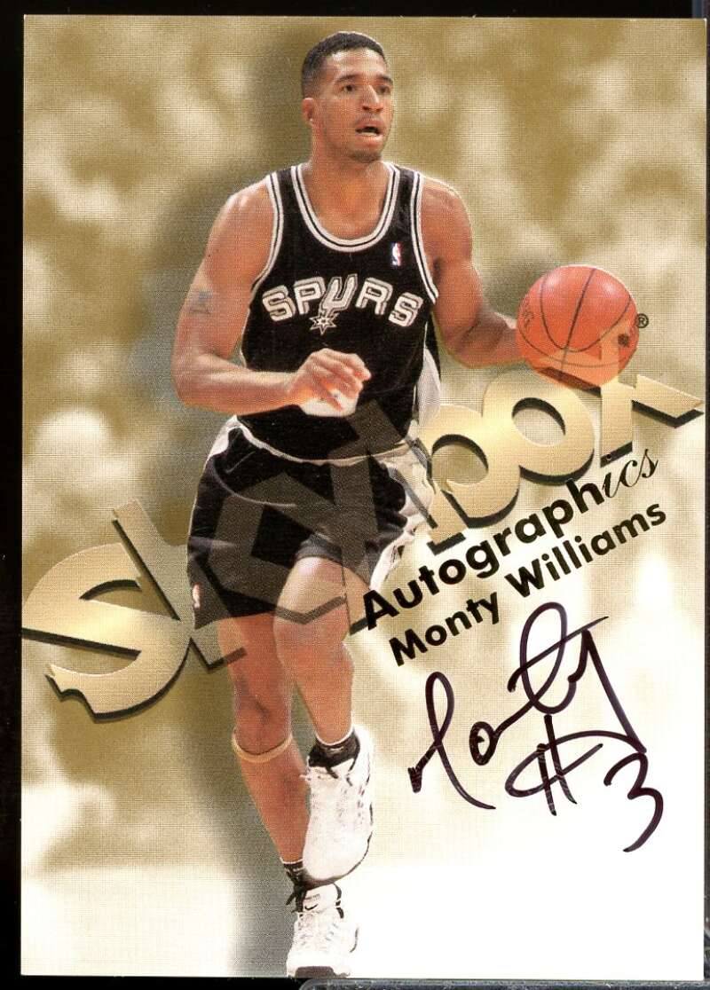 Monty Williams Card 1998-99 SkyBox Premium Autographics #137  Image 1