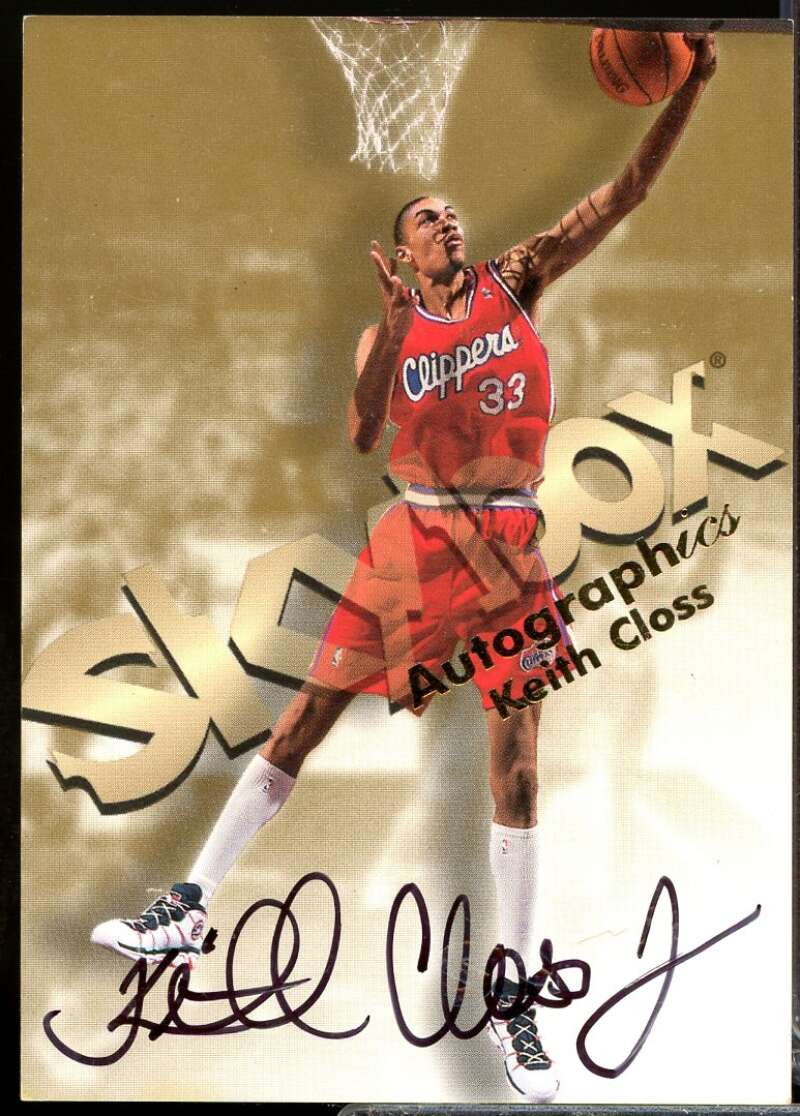 Keith Closs Card 1998-99 SkyBox Premium Autographics #28  Image 1